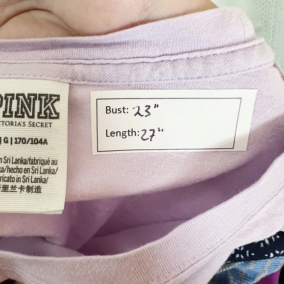 PINK VS Purple & Lime Logo Long Sleeve Top - Picture 4 of 5